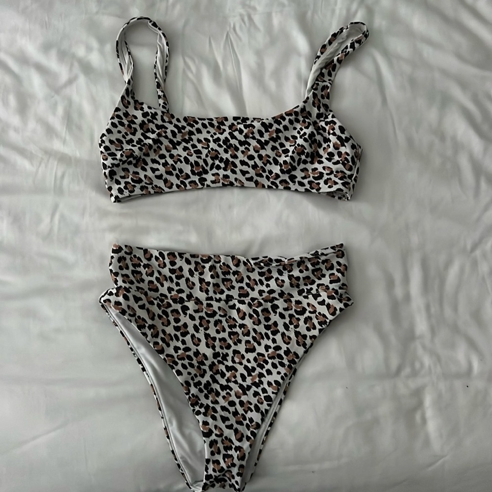 Aerie leopard print bikini. High waisted